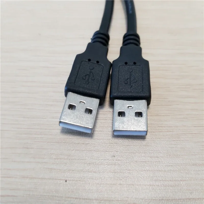 듀얼 USB 2.0 A 타입 암-스플리터 수 어댑터, 데이터 익스텐션 케이블, 나사 포함, 섀시 배프에 고정 가능, 25cm