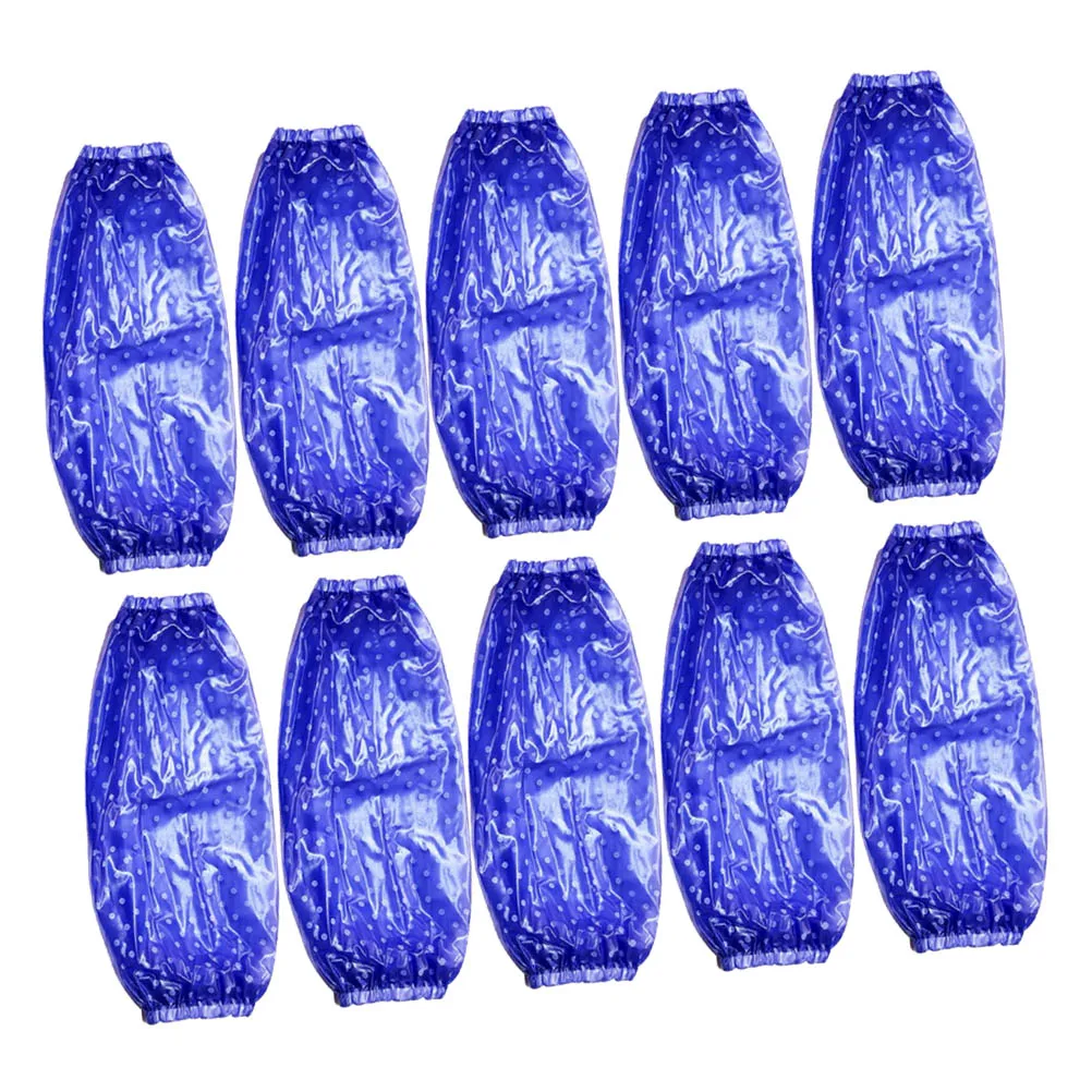

5 Pairs Waterproof Sleeve Kitchen Oversleeve Women Arm Protector Dot Cleaning