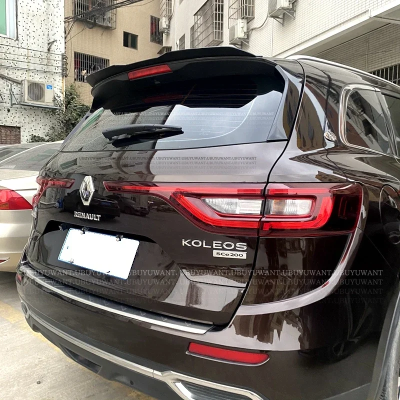 Alerón de labio de techo trasero para Renault Koleos 2016 2017 2018 2019 2020 alerón Universal Hatchback ABS alerón trasero de maletero de coche