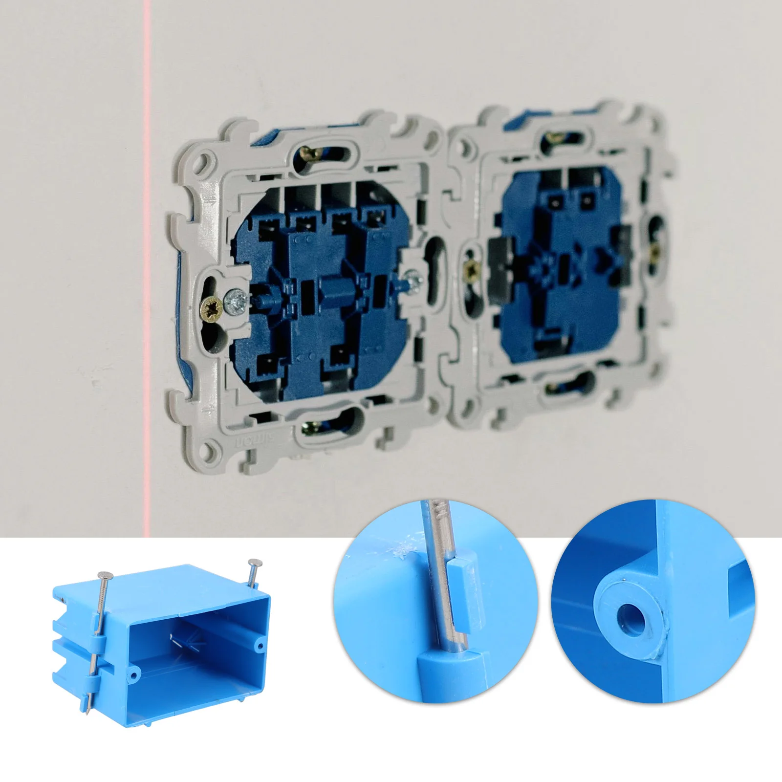 Junction Box Electrical Boxes Wall-mounted Thickened Socket Outlet Cover Abs Base Case