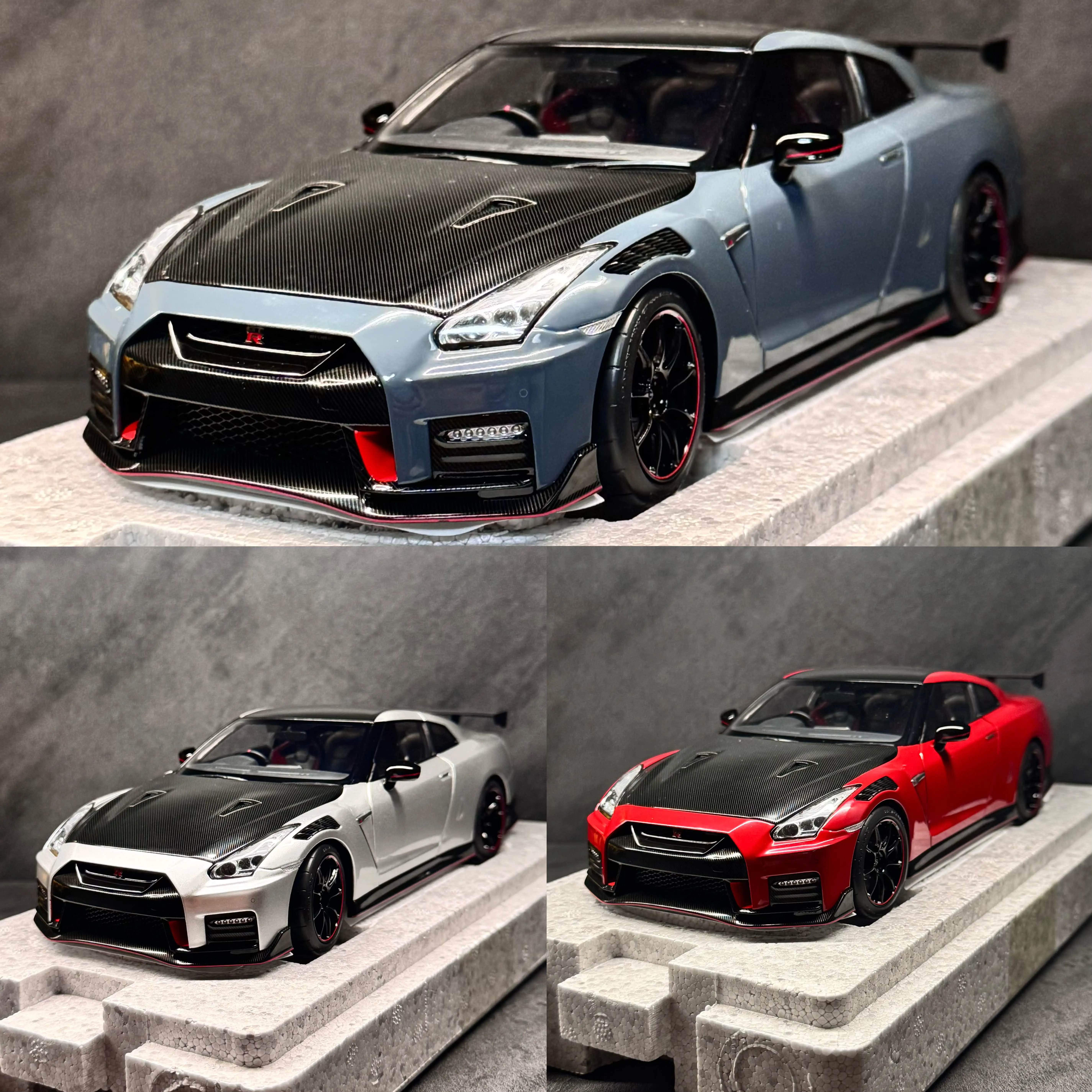 MH 1:18 GTR R35 Nismo 2022 JDM Simulation Limited Edition All Open Alloy Metal Static Car Model Toy Gift