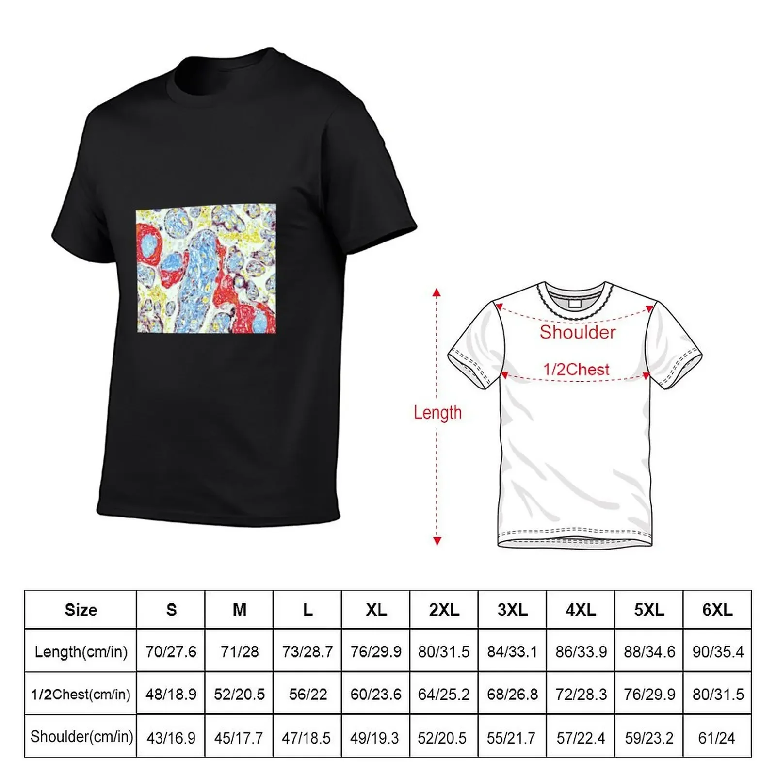 Placenta - Trichrome stain T-Shirt custom t shirt boys whites cheap stuff compression shirt men