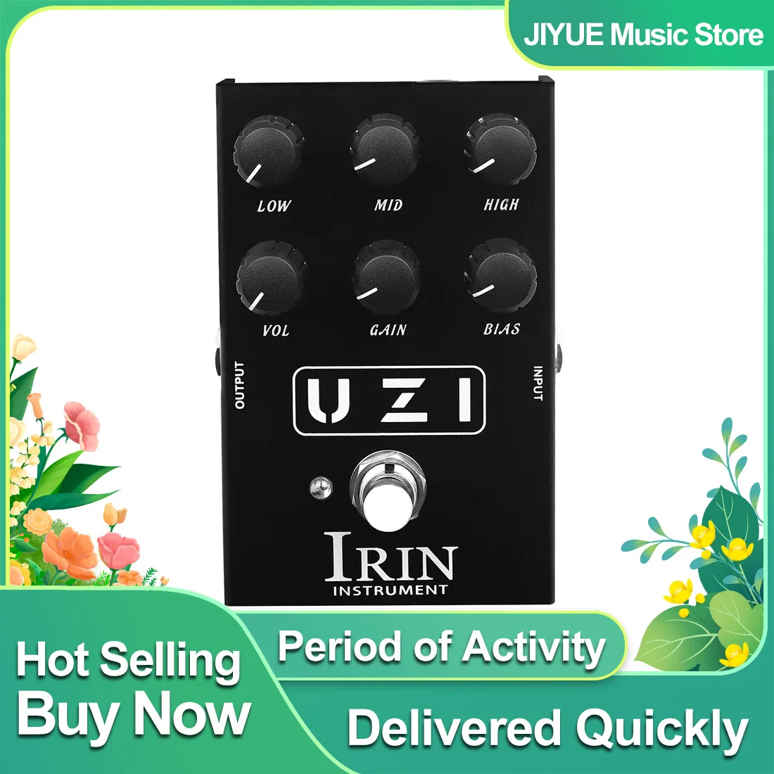 IRIN AN-35 UZI Elektrische Gitaar Effect Pedaal Distortion Britse Amerikaanse Distortion Effecten True Bypass Pedaal Gitaar Accessoires