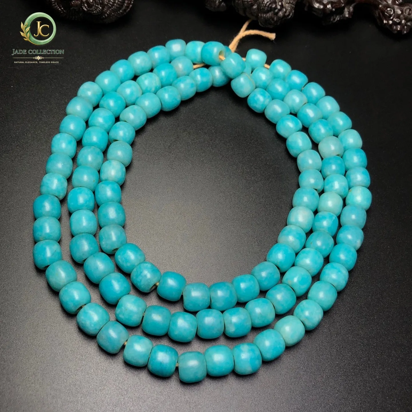 108 Tibetan Buddhism Amazonite Beads Dzi Beads Prayer Handstring Necklaces G936