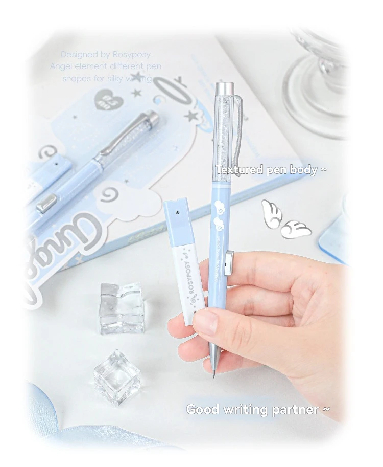 1PC Engel Automatische Mine Set Hohe Schönheit Stil Grundschüler Blei Core Set Student Spezifischen Bleistift – Detail 12