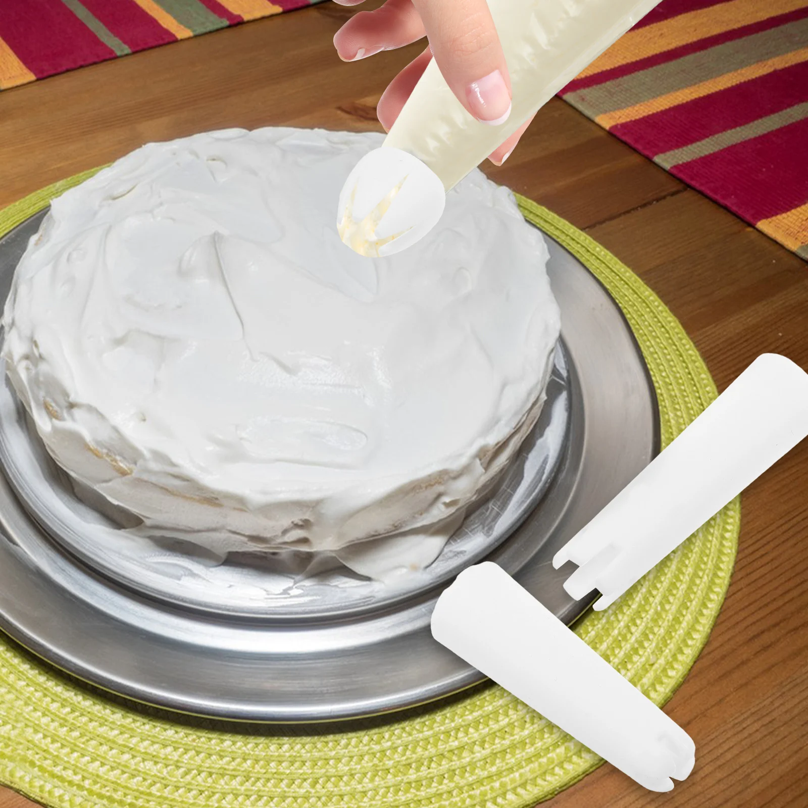 

3pcs Piping Nozzles Set Cake Decorating Tips For Cream Puff Filling Cupcake Pastry Icing Tools Baking Nozzle Kit