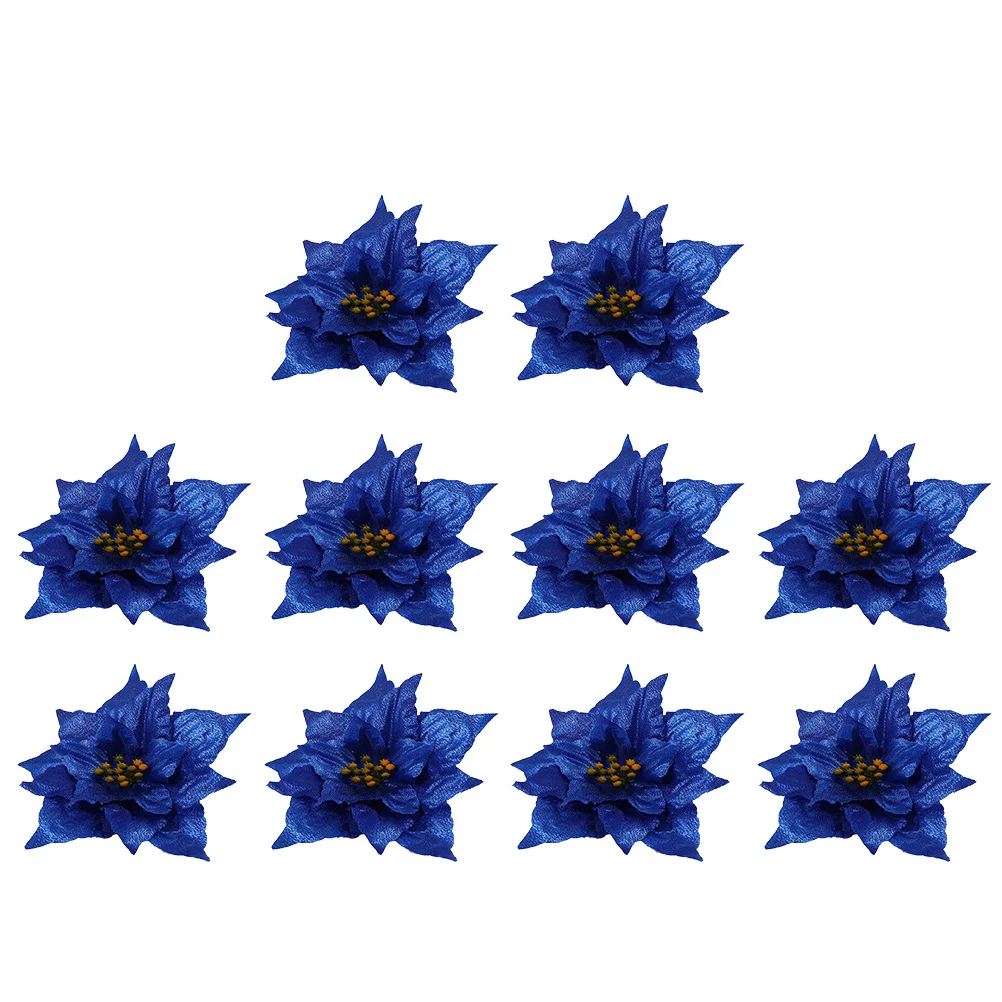 10 Pcs Artificial Flowers Christmas Ornament PE for Decoration Decorations Tree