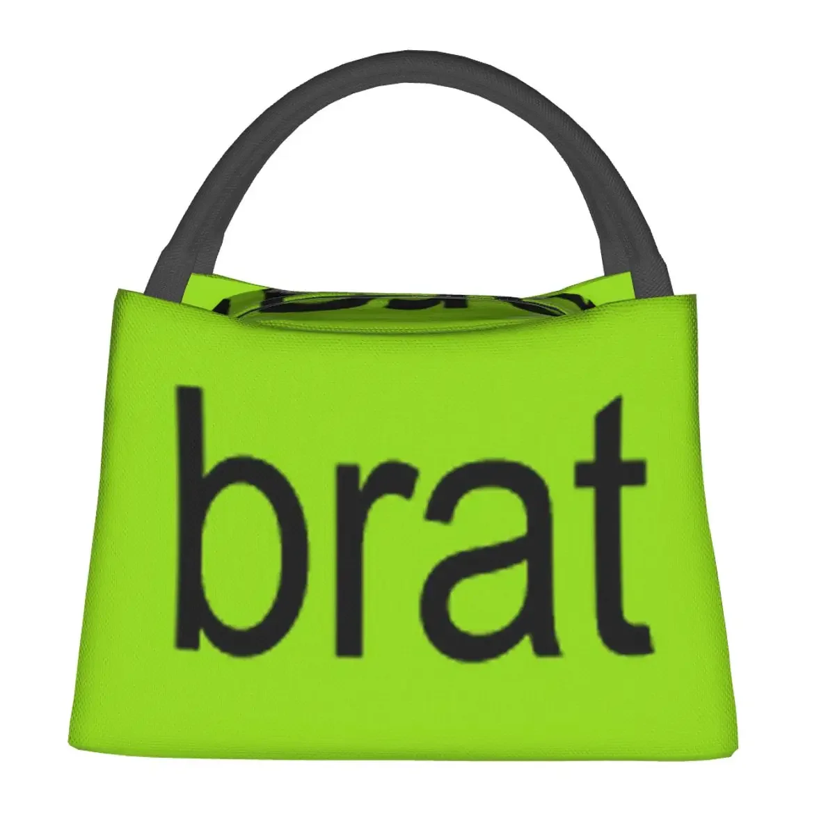 

Сумки для обеда Brat Charli Xcx, изолированная коробка для бенто, герметичная сумка для обеда, сумки для пикника, термосумка-холодильник для женщин и детей, работа