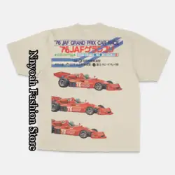 Retro 1976 JAF T-Shirt Men Summer Fashion Racing Cotton Tops Tees Kids Vintage Short Sleeve Clothing Daily Casual Streetwear