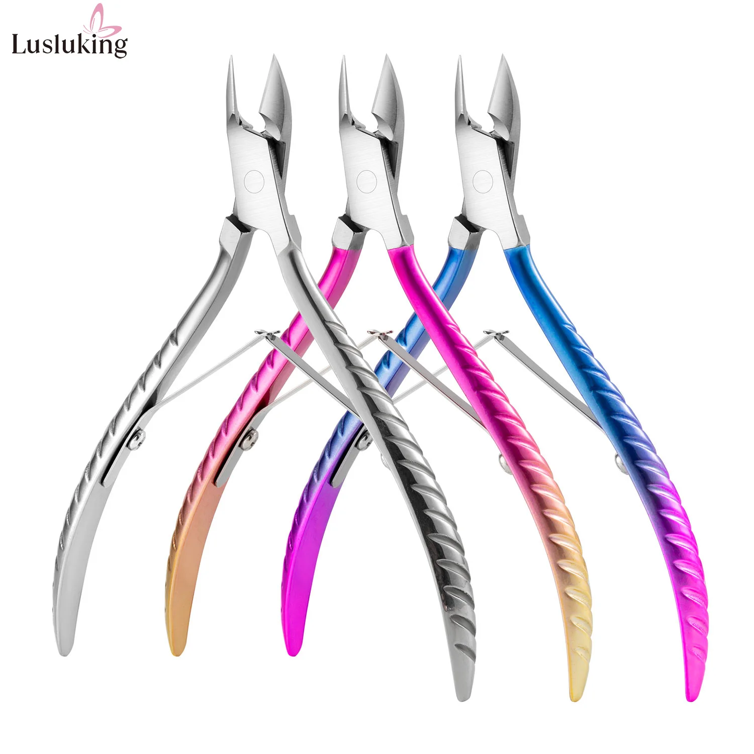 Nagelhautzange aus Edelstahl für Nägel, 1 cm, Präzisions-Entferner abgestorbener Haut, Trimmer, Maniküre-Schere, Nagelkunst, Pediküre-Pflege