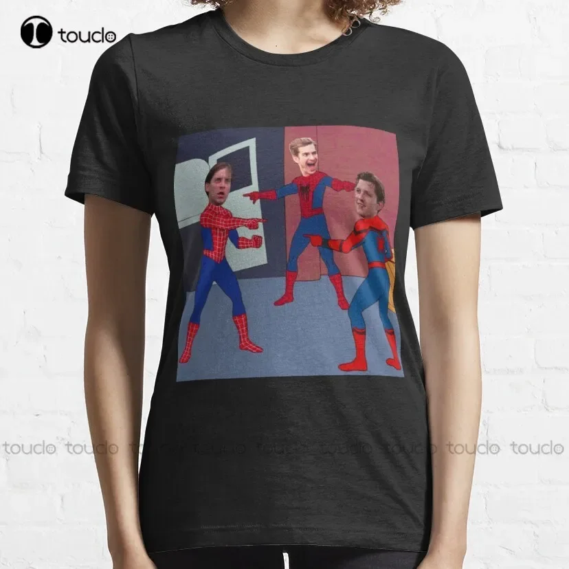 Meme Three Spiders Nwh Classic No Way Home Tobey Maguire T-Shirt Shirts Women Custom Aldult Teen Unisex Xs-5Xl Fashion Funny New