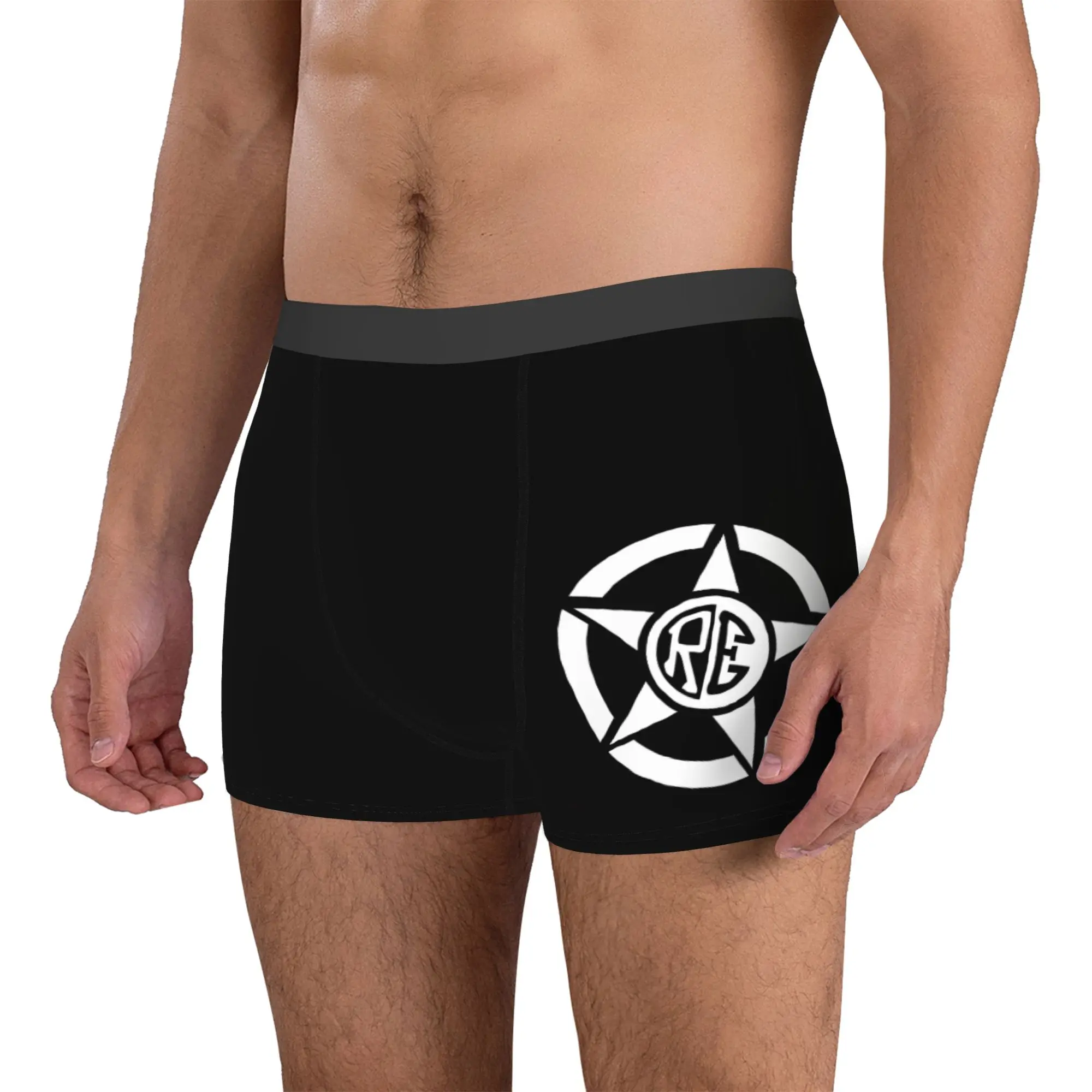 Customized Male Funny Royal-Enfields Logo Underwear Motorcycle Race  Boxer Briefs Breathable Shorts Panties Underpants