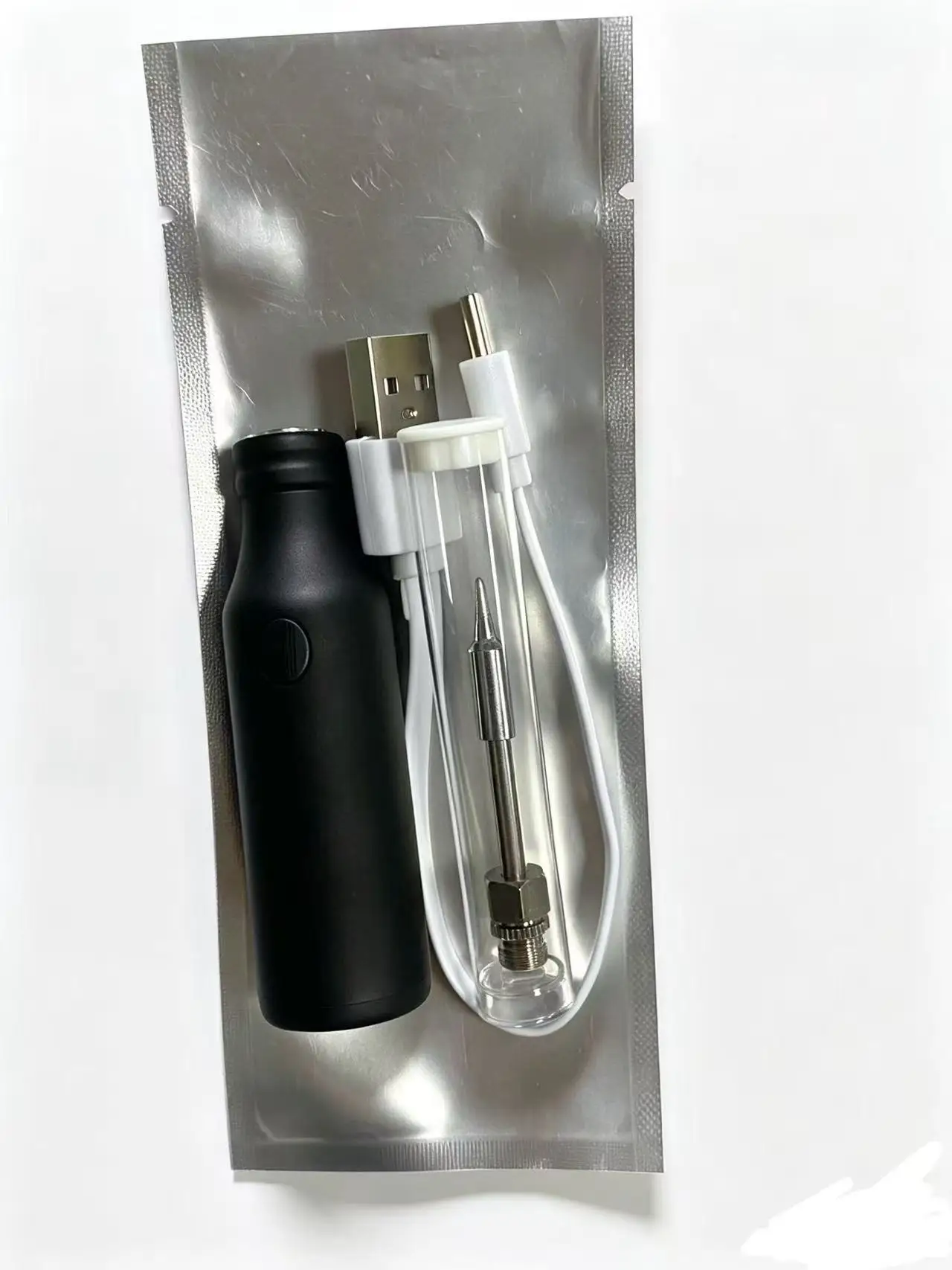 New Vase In A Three-Color Adjustable Voltage Battery Rod Shape, Type-c Charging Interface, Welding Heating Soldering Iron Tool