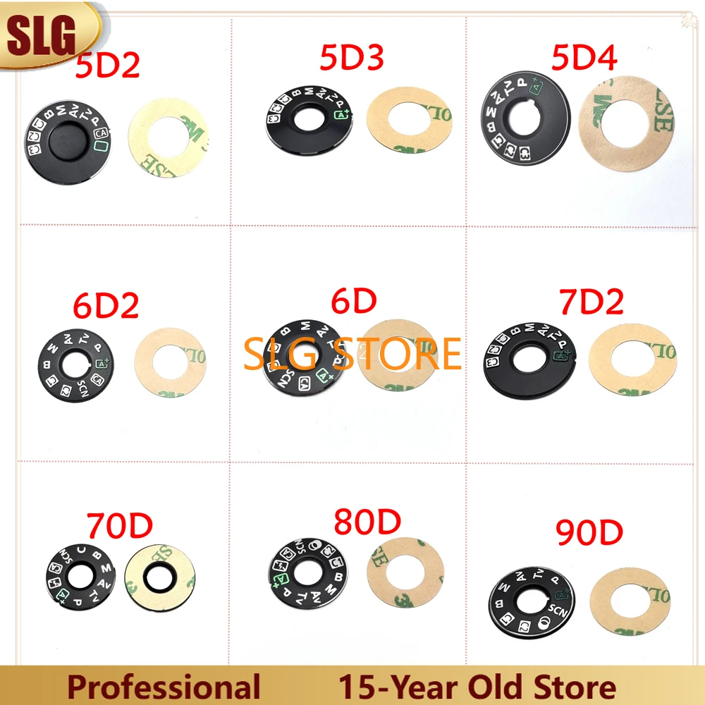NEUE Modus Wahlplatte Interface Kappe Für Canon EOS 5D2 7D 5D3 5D4 6D 6D2 7D2 5DS 5DSR 60D 70D 80D 90D 600D 77D 800D Reparatur Teile