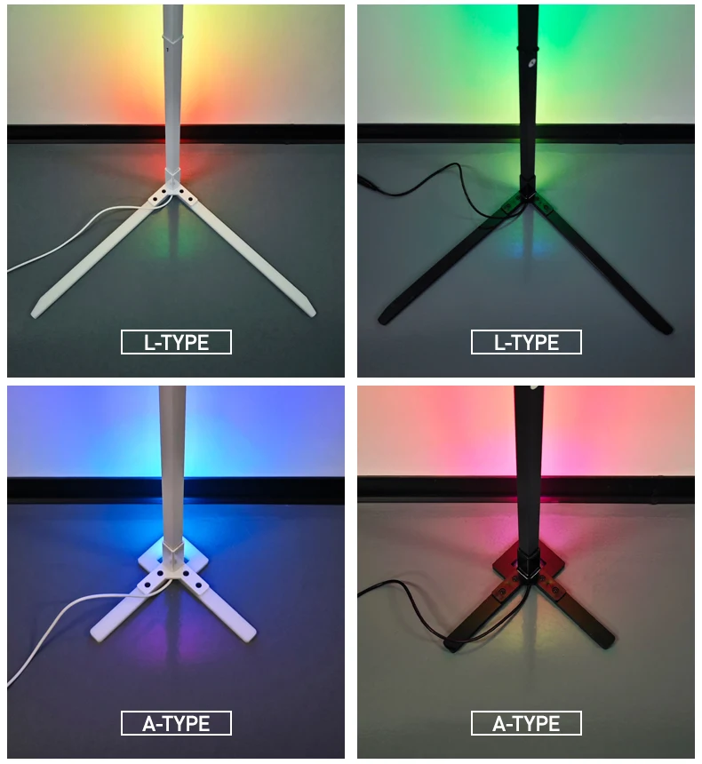 200cm RGB Tuya Floor Lamp Smart APP Remote Control Modern Corner Floor Light Atmospheric LED Stand Lighting Festival Decoration