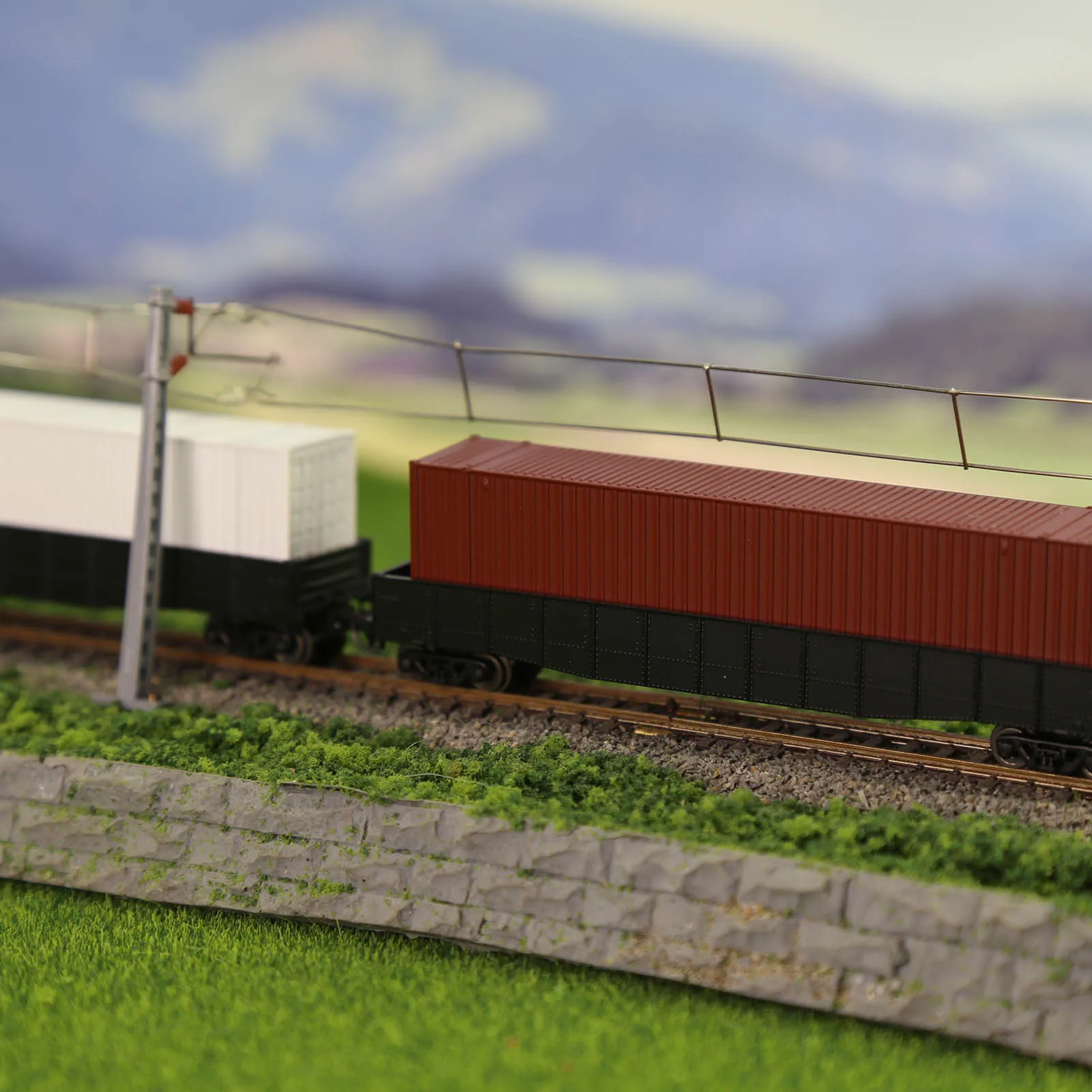 Model Railroad 9pcs N Scale 48\' 1:160 48ft Blank Shipping Container No Color No Print Ribbed Side Cargo Box C15019JJ