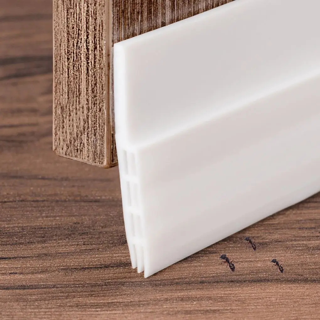 1 متر الباب السفلي ختم سيليكون مشروع سدادة لاصق عتبة الأختام المطاط ذاتية اللصق الأبواب شريط عازل ملصقات