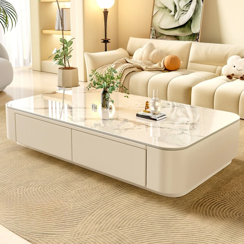 Cheap Cute Coffee Table Clear Simple Designer Modern Luxury Decoration Side Table Writing Mesas Bajas Living Room Furniture