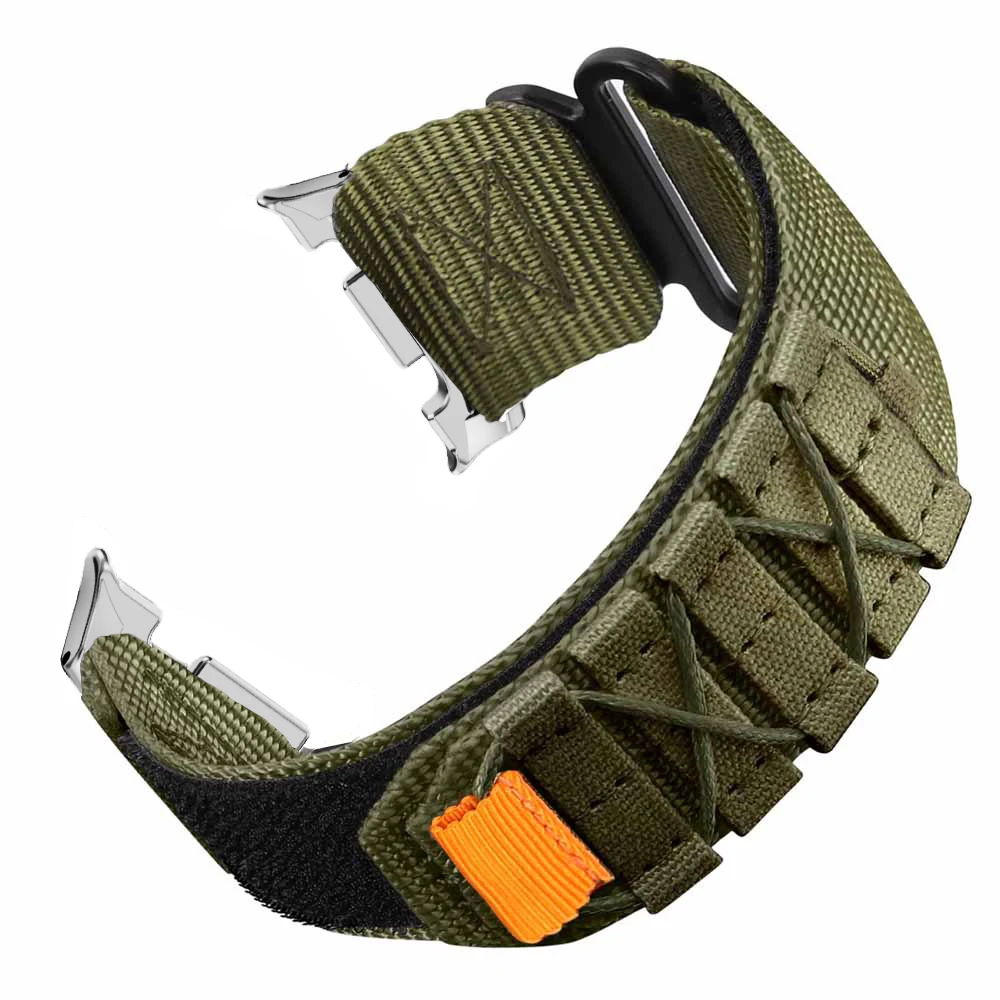 Correa deportiva de nailon para Samsung Galaxy Watch 8, pulsera de 44mm y 40mm, correa de ocio para Samsung Galaxy Watch 8 Classic de 46mm