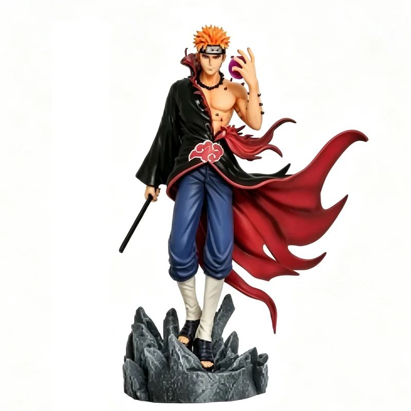 Naruto Pain Puppenfigur, Anime-Charakterfigur, PVC-Statuenmodell, trendiges Spielzeug-Ornament, Anime-Zubehör-Sammlerstück-Geschenk