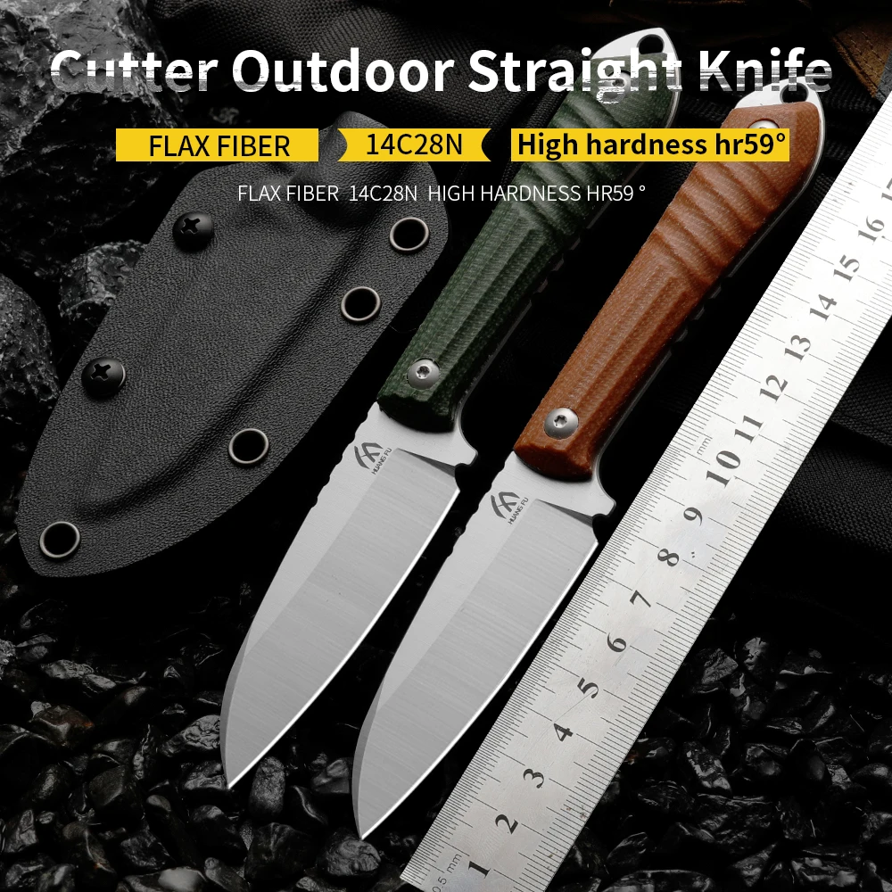 High quality multifunctional fixed blade - outdoor camping, rescue, and emergency survival knife, men's gift