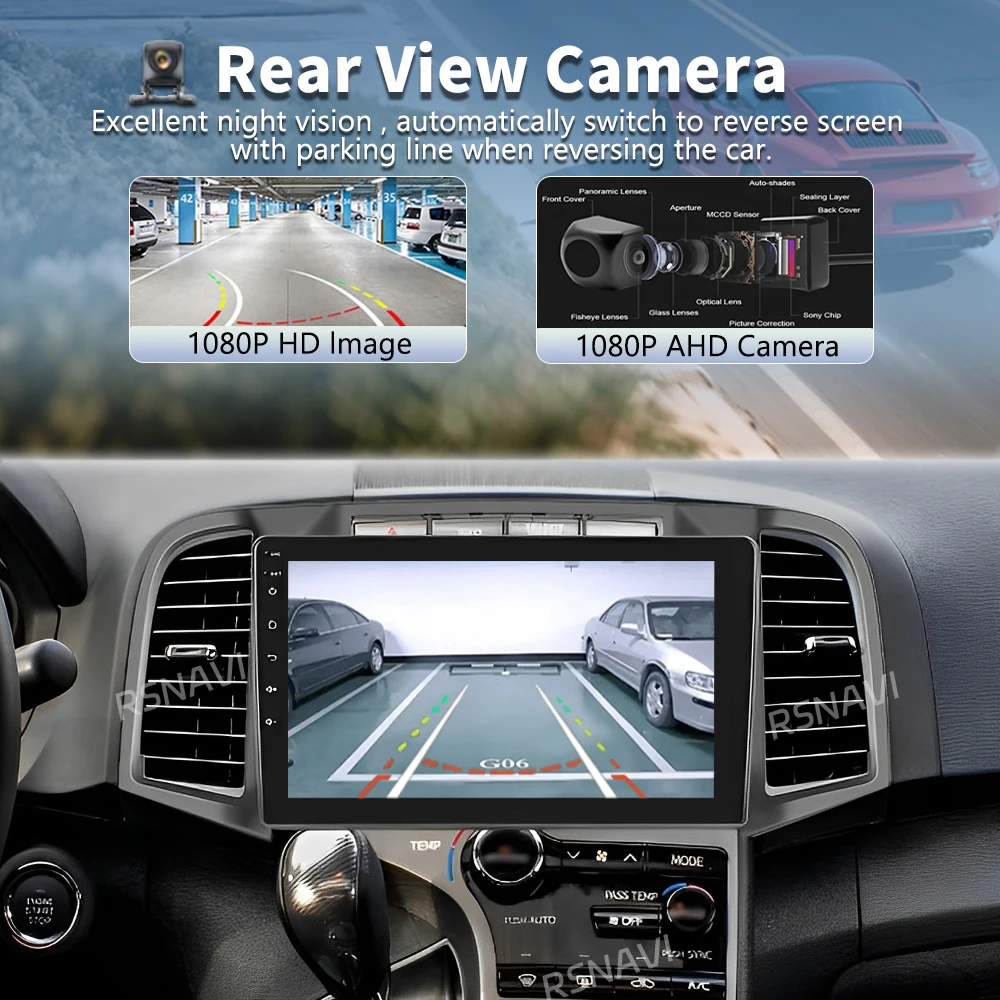 Picture 3: Android 16 Carplay Car RadioFor Toyota Venza 2008 - 2016 Navigation Multimedia Player Stereo WiFi+4G video BT Head Unit 2 DIN