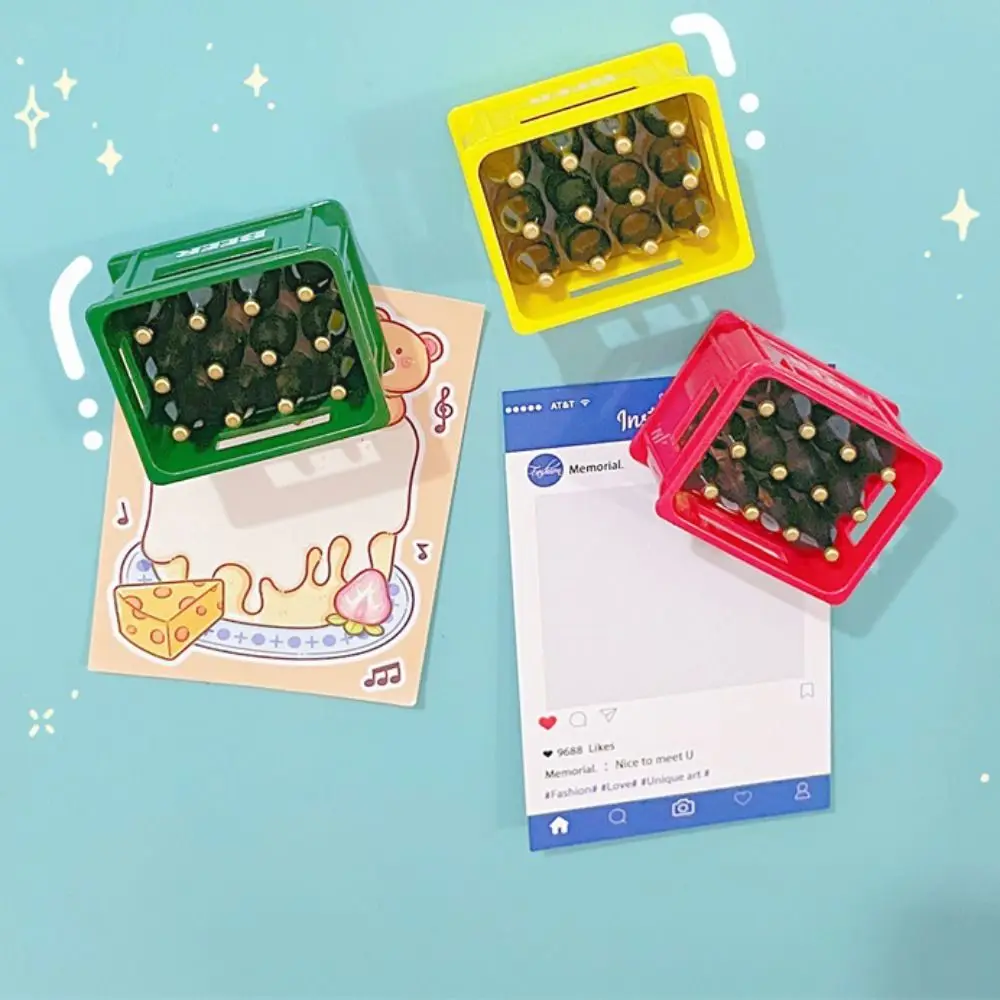 Plastic Bottle Opener Creative Portable Beer Box Shape Beverage Opener Dozen Of Beer Box Shape Magnetic Refrigerator Sticker Bar