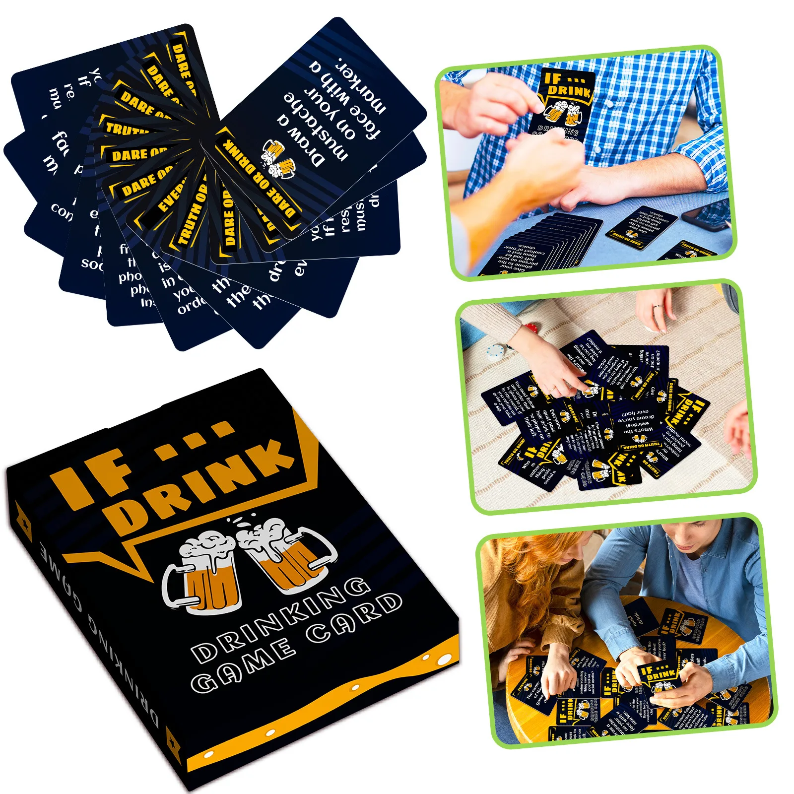 If Drink Creative Beer Theme Tabletop Game Team Building Toy Card Party Warm-Up Activity I Love Beer