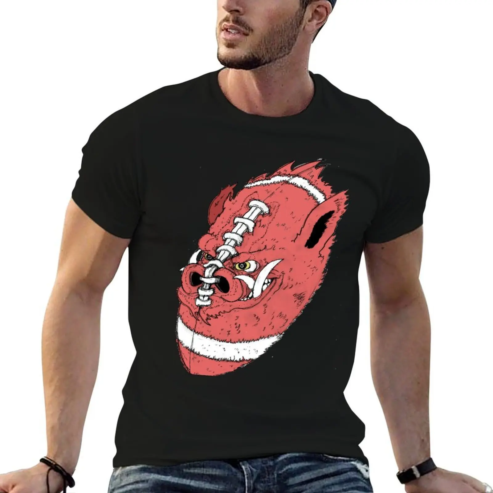 Hog football T-Shirt oversized Louboutins designer t shirt men