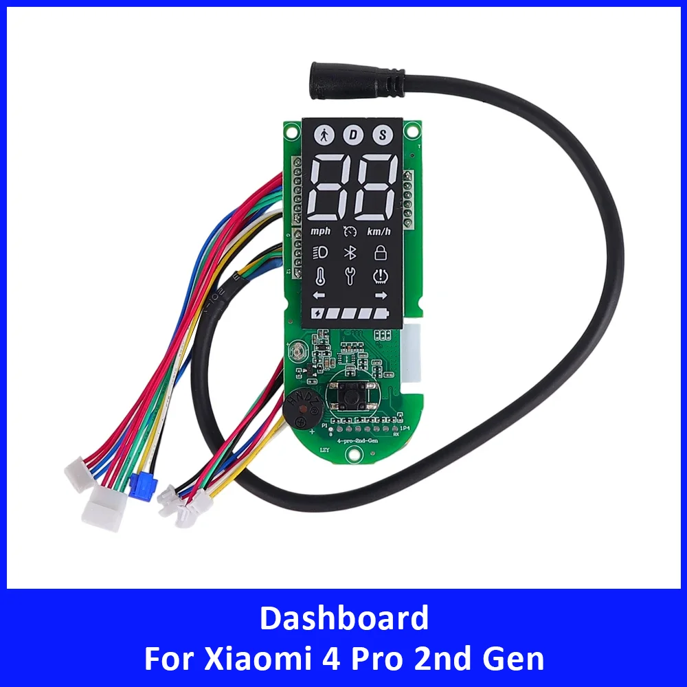 Electric Scooter Dashboard for Xiaomi 4 Pro 2nd Gen Control Mainboard Panel LED Digital Display Meter Replacement Accessories