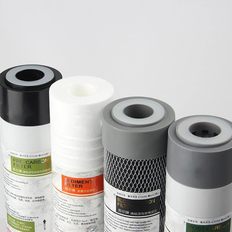 Depuratore d'acqua, elemento filtrante della macchina per acqua pura, carbonio di particelle di cotone PP pressato piatto da 10 pollici, carbonio compresso, c sinterizzato