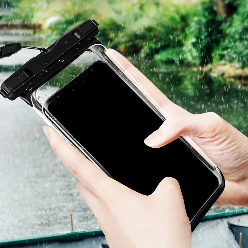 

Phone Waterproof Pouch Clear Floating Water Proof Phone Pouch Watertight Dustproof Outdoor Accessories For Beach Cruise Swimming