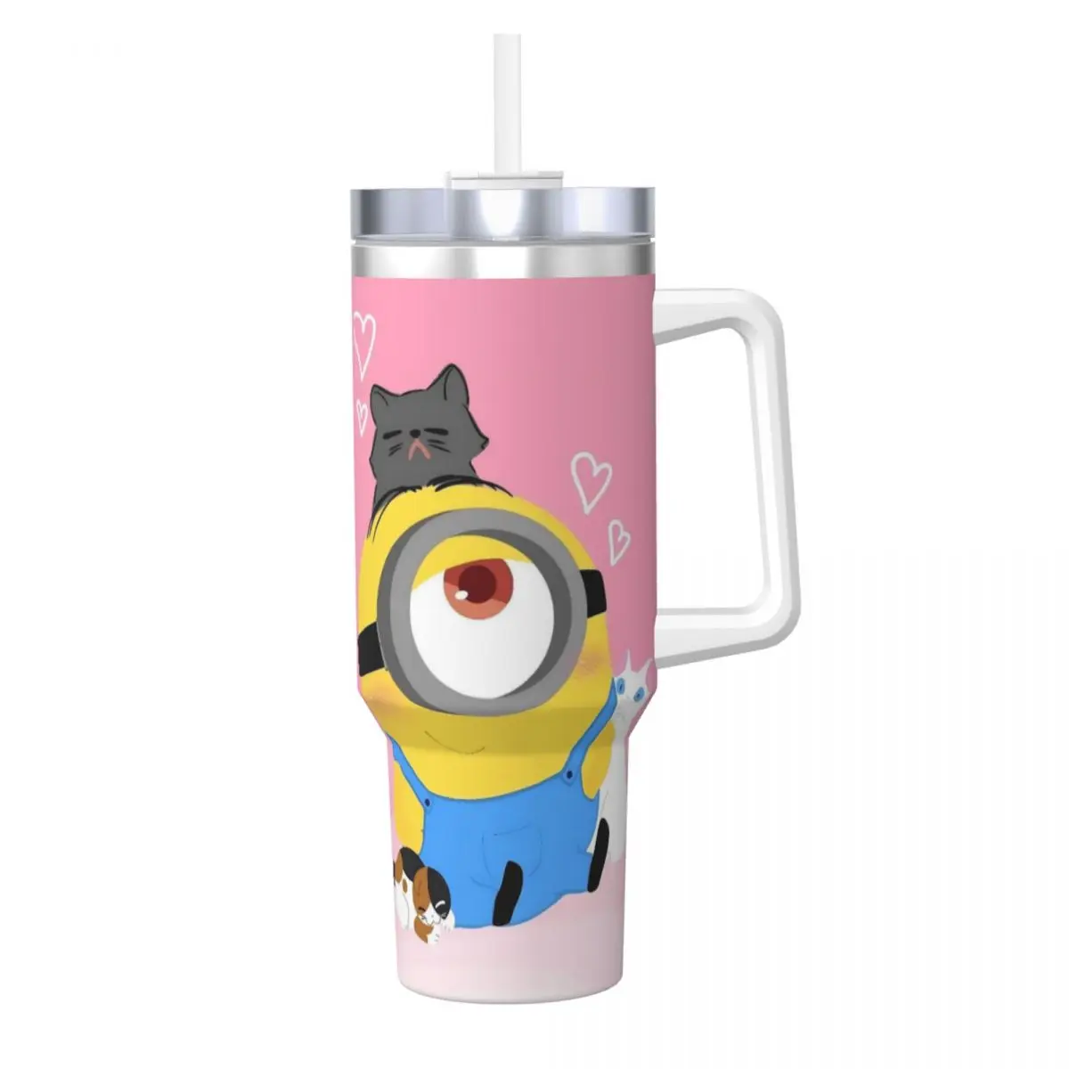 

Minions Meme Stainless Steel Tumbler Travel Car Mugs Large Thermal Mug Insulated Cold Drink Milk Tea Water Bottle