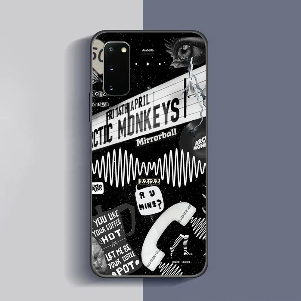 A-Arctic M-Music M-Monkeys Phone Case For Samsung Galaxy A52 A12 A51 S21 Edge S22ULTRA S23 S20LITE Plus Ultra Black Cover