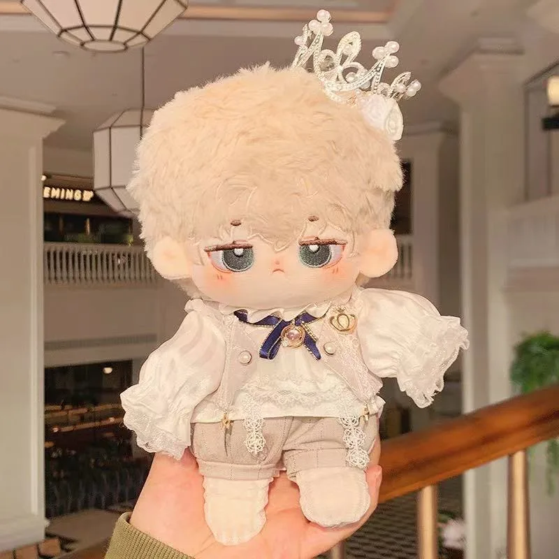 Cool Cosplay Clothes Crown for 20cm Cotton Boy Doll Prince Dress Up Figures Clothing Set Kids Birthday Toys Gift