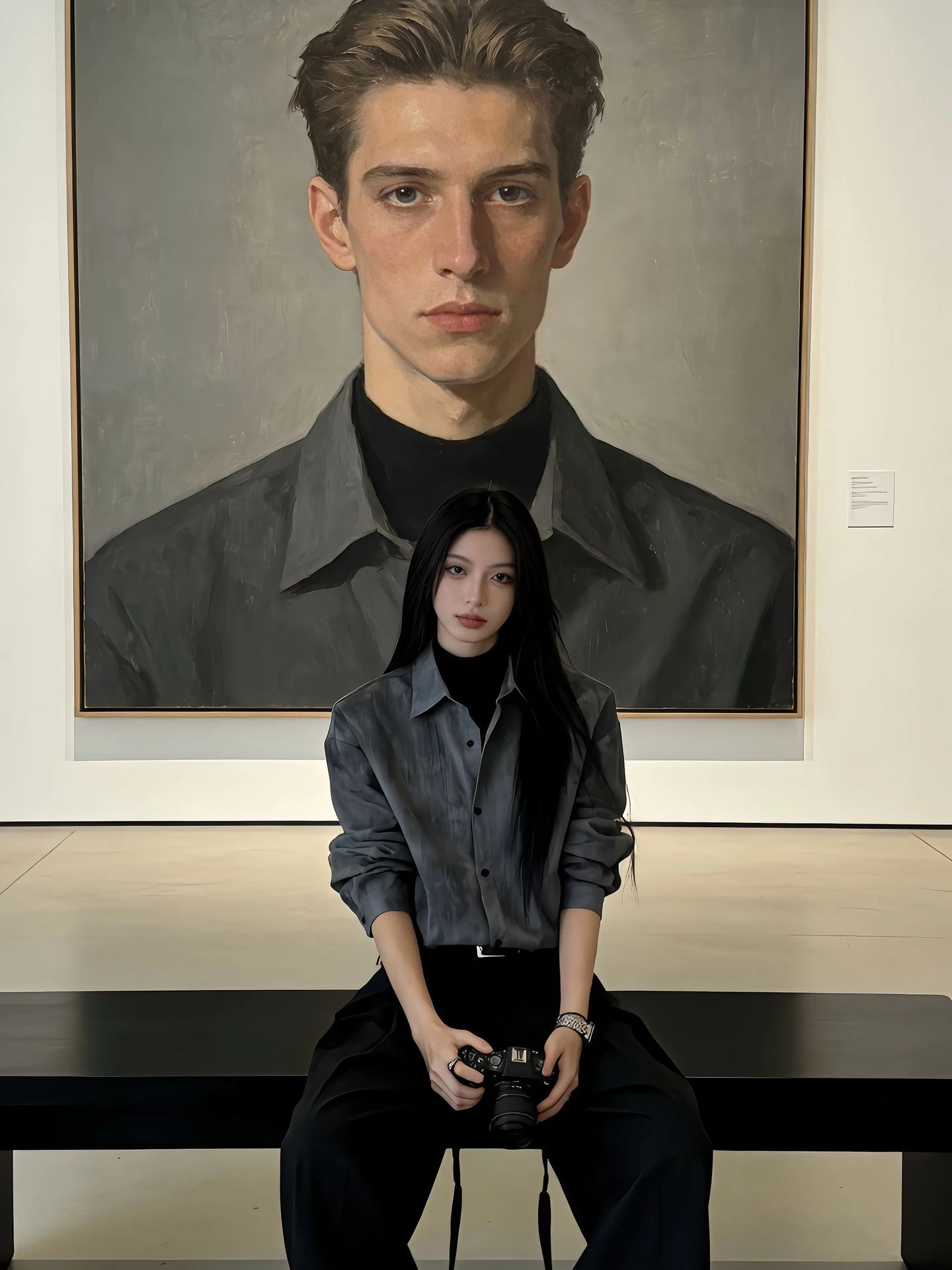 

New Chinese Sle Dyed Long Sve Men's irt Casual Spring Faionable High-End Feeling Suit Inner Wear Layering Lightweigh...