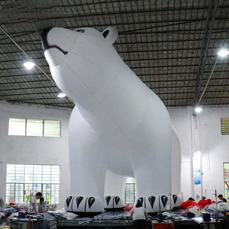 Polar Bear For Christmas  Advertising Event Decoration Giant 6m/19.6ft High Big Air-blown White Bear Toys