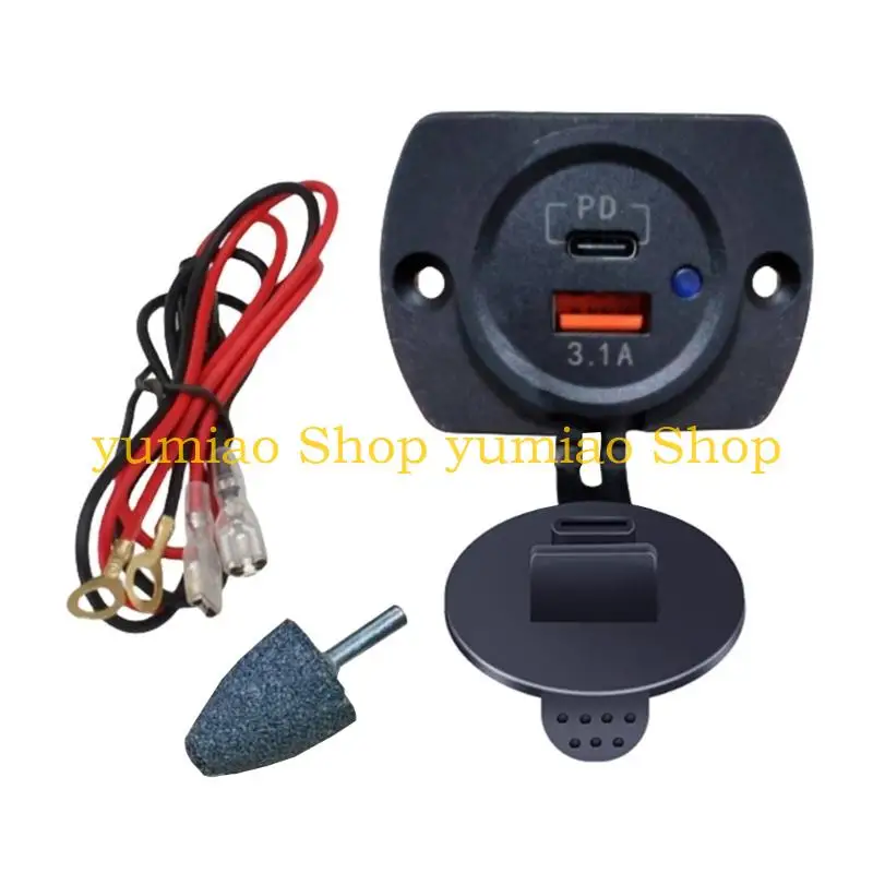 587B Car Charging 12V-24V Fast Overheat Protections Plastic LED