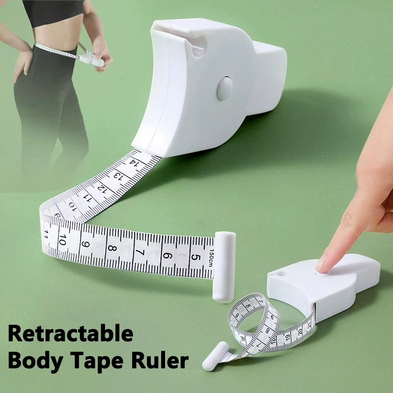 Automatic Telescopic Body Measuring Tape Ruler 150cm/60Inch Sewing Tailor Dressmaking Measure Ruler Meter Film Waist Chest Legs
