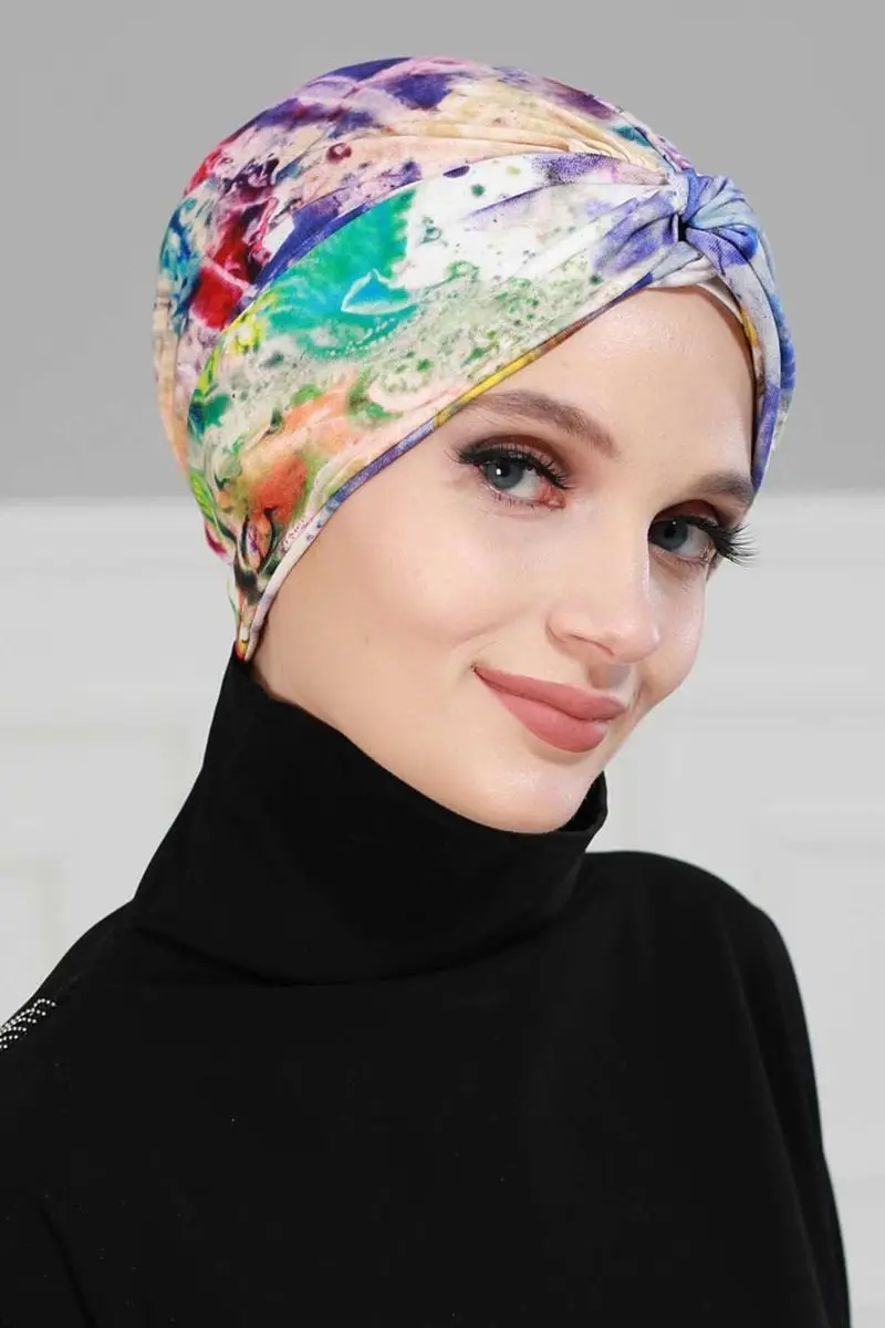 Mihrace Penye Knochen Farbe muster