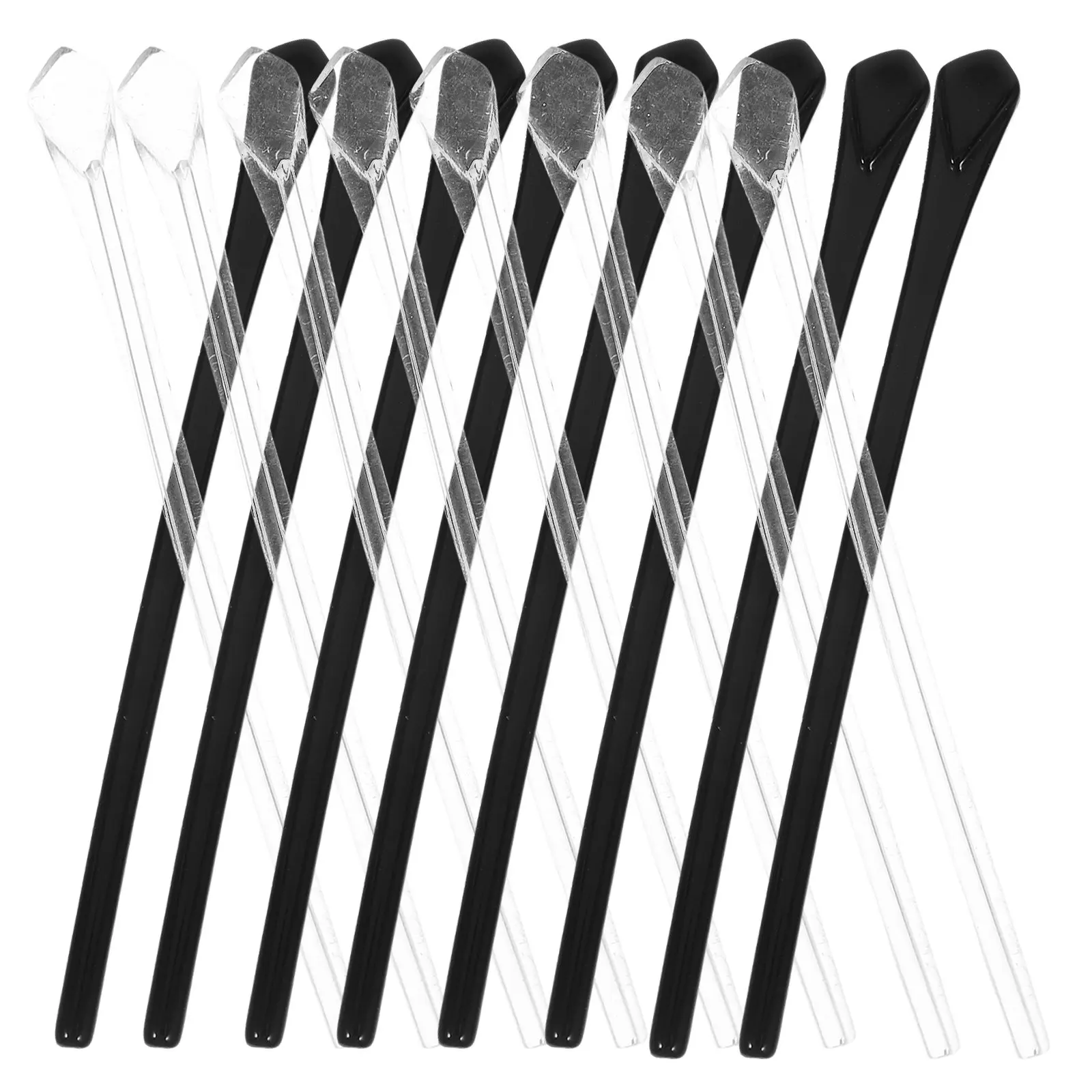 

10Pairs Eyeglass Foot Covers Anti-Slip Replacement Sleeves Vintage Dual Color Non-Slip Glasses Arms Legs Repair Kit for Thin