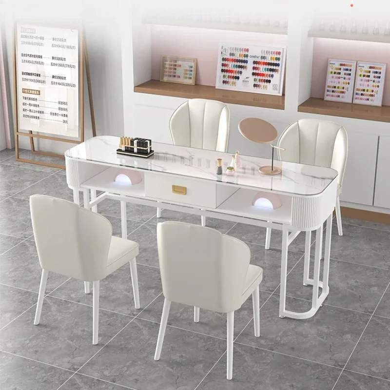 

Beauty Salon Luxury Nail Tables Manicure makeup Professional Modern Makeup Nail Tables Living Room Mesa Manicura Furniture