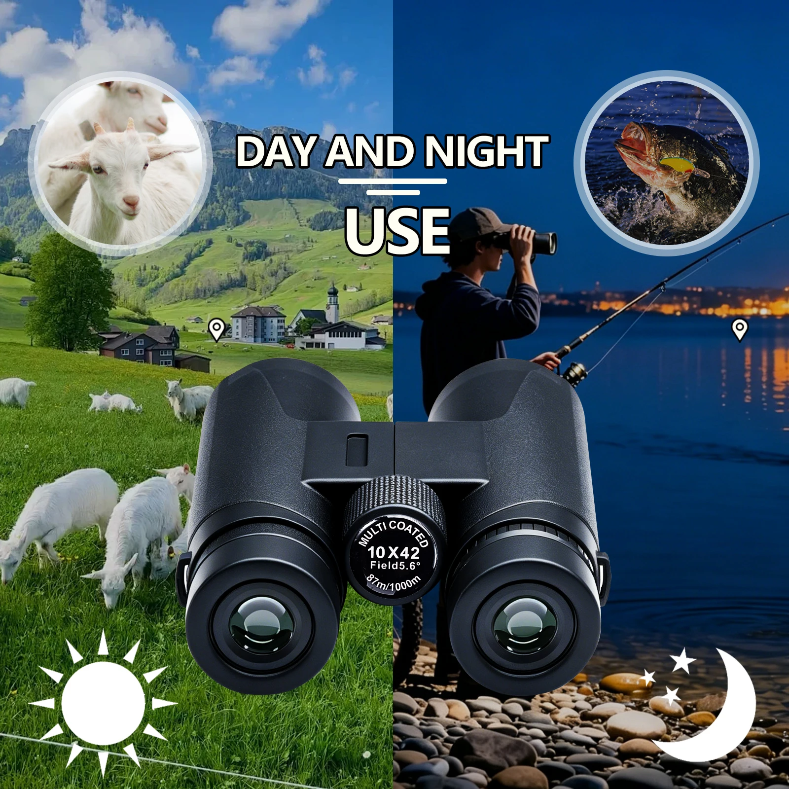 10X42 Binoculars HD Bird Watch - Outdoor Adventure And Travel 评论和价格