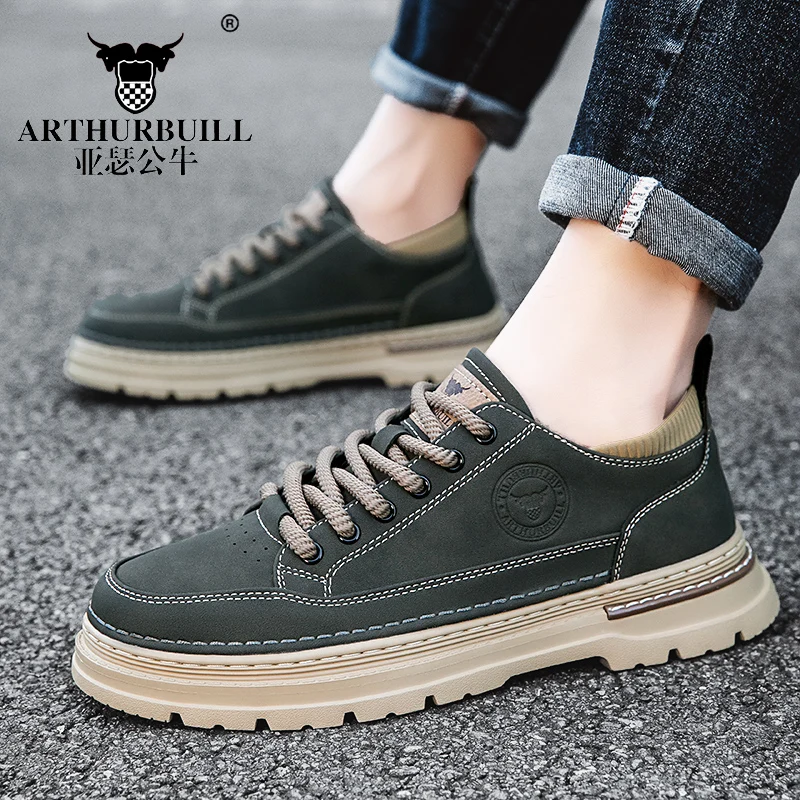 

New Men's Outdoor Sports Canvas Shoes – Lightweight & Comfortable Design with Thick Sole for Cushioning & Support. Ideal for Hik