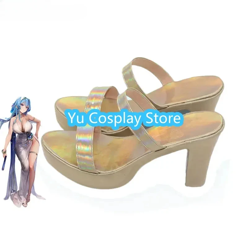 NIKKE The Goddess of Victory Helen Cosplay Shoes High Heel PU Leather Shoes Cosplay Prop Halloween Carnival Boots Custom Made