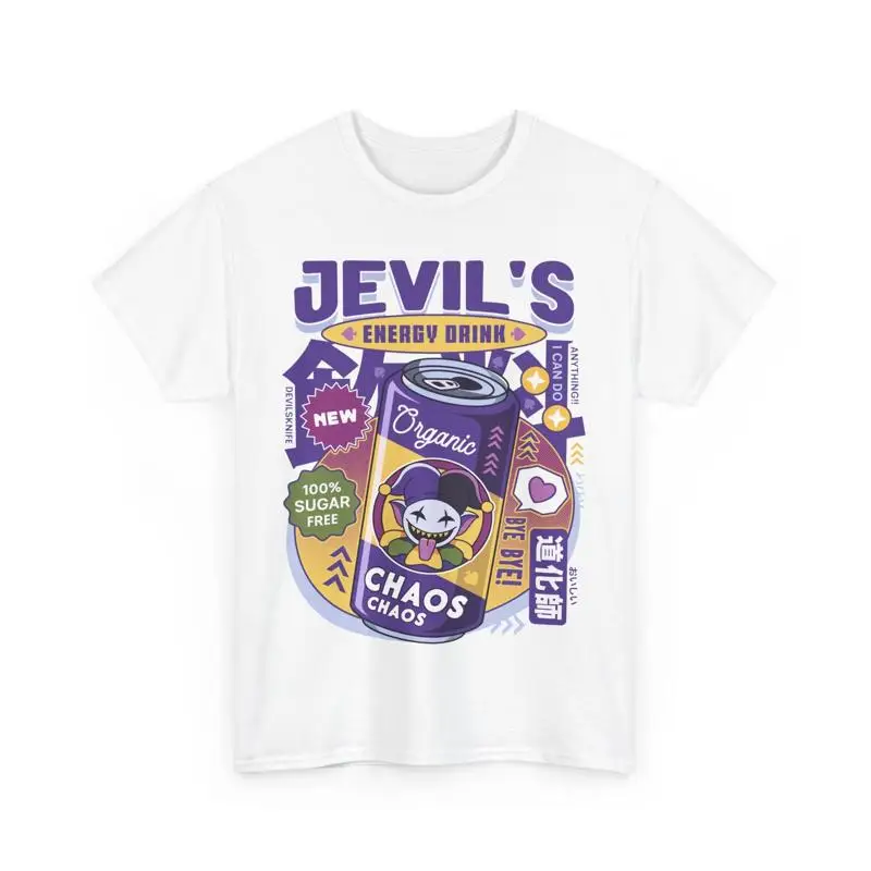 Jevil Energy Drink T Shirt Deltarune Video Game Rpg Spamton Undertale