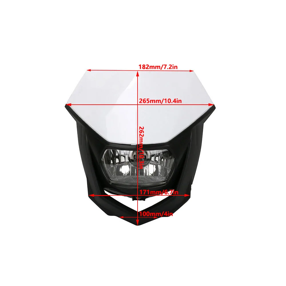 12V 35W Motorcycle Headlight Headlamp Fairing For Yamaha YZ XT WR TTR 125 230 250 450 Dirt Bike Headlight