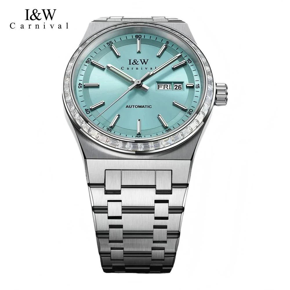 

IW часы для мужчин с сапфировым стеклом Miyota механические часы роскошные водонепроницаемые светящиеся автоматические мужские часы из нержавеющей стали