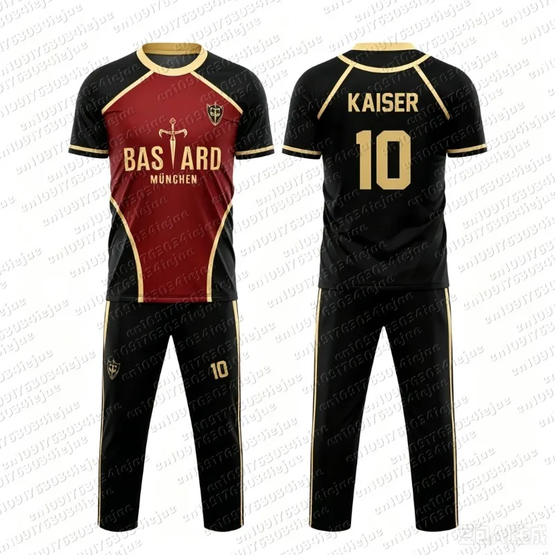 2026 New Anime Kid T-shirt Suit Anime Football Team 3D Printed Loose Casual Round Neck Short Sleeve T-shirt Suit Top