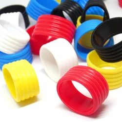 2 Pieces Tennis Racket Grip Rubber Ring Badminton Bat Overgrip Fix Flexible Bands Finishing Protector Outdoor Sports Red